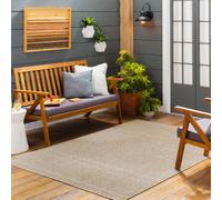 Livabliss Oval In- & Outdoor Geometric Black Mimi Area Rug in Brown | Size: 160 cm x 160 cm Livabliss Brown 160 cm x 160 cm