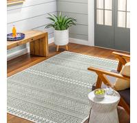 Livabliss Oval In- & Outdoor Geometric Black Mimi Area Rug in Green | Size: 160 cm x 230 cm Livabliss Green 160 cm x 230 cm