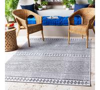 Livabliss Oval In- & Outdoor Geometric Black Mimi Area Rug | Size: 130 cm x 190 cm Livabliss Black 130 cm x 190 cm