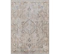 Livabliss Riverside Machine Washable - Vintage Area s Living Room, Large 160x213 cm - Traditional Boho Style, Dining Room, Kitchen, Outdoor, Hallway - Light Pink, Ivory and Blue