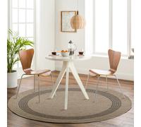 Livabliss Round Encore-Cottage Tan Black Beige Brown In- & Outdoor Rug - 100cm-diameter