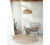 Livabliss Round Encore-Cottage Tan Black Beige Brown In- & Outdoor Rug - 160cm_diameter