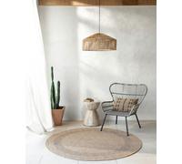 Livabliss Round Encore-Cottage Tan Black Beige Brown In- & Outdoor Rug - 160cm_diameter