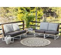 Livabliss Round Encore-Cottage Tan Black Beige Brown In- & Outdoor Rug - 160cm_diameter