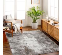 Livabliss San Francisco-Abstract Blue Grey Yellow Brown Modern Marble Living Rug in Charcoal | Size: 160 cm x 215 cm Livabliss Charcoal 160 cm x 215 cm