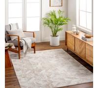 Livabliss San Francisco-Abstract Green Tan Taupe Ivory Modern Marble Living Dining Rug in Dark Brown | Size: 160 cm x 215 cm Livabliss Dark Brown 160 cm x 215 cm