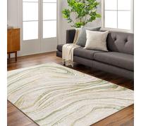 Livabliss San Francisco-Modern Pink Grey Yellow Blue Green Graphic Living Dining Rug | Size: 200 cm x 275 cm Livabliss Green 200 cm x 275 cm