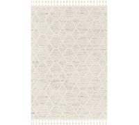 Livabliss Scandi Geometric High Pile Ivory/Grey Rugnorah Area Rug in Grey | Size: 160 cm x 215 cm Livabliss Grey 160 cm x 215 cm