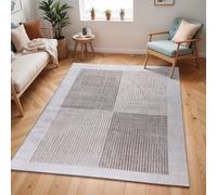 Livabliss Scandi Modern Beige/white Aitana Area Rug 160 X 220 Cm - Easy Care, Non Shedding, Ideal For Living Room & Bedroom