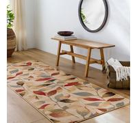 Livabliss Scandi Modern Dark Red Damali Runner Rug 80 X 220 Cm - Easy Care, Non Shedding, Ideal For Hallway Or Beside The Bed