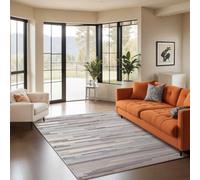Livabliss Scandi Modern Medium Grey/tan/white Olivia Area Rug 200 X 275 Cm - Easy Care, Non Shedding, Ideal For Living Room & Bedroom