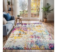 Livabliss Sunderland Abstract Blue Grey Modern Marble Living Dining Bedroom Rug | Size: 200 cm x 275 cm Livabliss Multicolor 200 cm x 275 cm