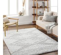 Livabliss Urban Shag-Modern Grey White Beige Cream Soft Plush Pile Living Bedroom Rug in Light Grey | Size: 200 cm x 290 cm Livabliss Light Grey 200 cm x 290 cm