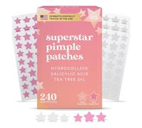 LivaClean Star Blemish Patches (240CT) - Tea Tree Oil, Clear & Pink Pimple Patch Cute, Acne Star, Cute Pimple Skincare, Patches for Face, Blemish Patch