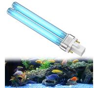 livager 9W G23 PLS Replacement UV Bulb 2-Pin Tubular UVC Ultra Violet Lamp for Cleaning and Clarification of Fish Ponds Fish Tanks Aquariums Water Clarifier