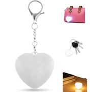 livager Purse Glow Heart Light Touch Sensing Purse Handbag Lights with Keychain Rechargeable for Women Girls Love Wallet Gift LED Lamp Small Portable Flashlight Bag Accessory White
