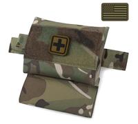 LIVANS Molle IFAK Micro Trauma Pouch, Tactical First Aid Belt IFAK Bag Medical EMT Emergency Survival Med Pouch Small EDC Portable Pack with Tourniquet Hammock for Duty Belt Vest Hunting