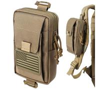 LIVANS Tactical Backpack Accessories Pouch, Molle Accessories Shoulder Strap Attachment Pouches Utility EDC Phone Pouch Sport