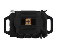 LIVANS Molle Medical IFAK Pouch, Tactical First Aid Pouch Empty IFAK Pouch for Duty Belt Micro IFAK Belt Pouch Mini EMT Pouch Trauma Kit Med Roll Carrier Hypalon Handle Two-Piece System