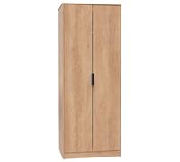 Livara Ready Assembled Bergen 2 Door Wardrobe - Oak Effect