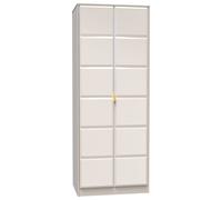 Livara Ready Assembled Calvello 2 Door Wardrobe - Off White