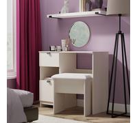 Livara Ready Assembled Canmore Dressing Table - White