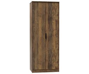 Livara Ready Assembled Messina 2 Door Wardrobe - Oak Effect