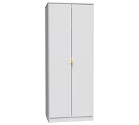 Livara Ready Assembled Messina 2 Door Wardrobe - White