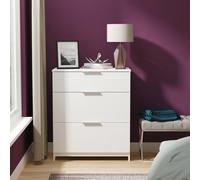 Livara Ready Assembled Orillia 3 Drawer Chest - White