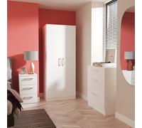 Livara Ready Assembled Ryder 3 Piece Furniture Set - White