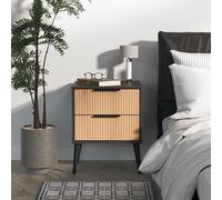 Livara Ready Assembled Shimmer 2 Door Wardrobe - Beige