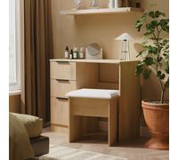 Livara Ready Assembled Tofino Dressing Table - Oak Effect