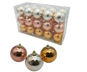 Livarno Home Christmas Tree Ball Glitter Xmas Decor Shatter-Proof Plastic
