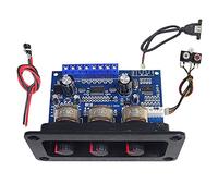 LIVASH 2.1 Channel Bluetooth Amplifier Board with DC Female+AUX Cable+USB Cable 2X25W+50W BT5.0 Subwoofer Class D Amplifier Kit