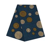 LIVASH 6 Yards African Polyester Wax Prints Fabric African Fabric for Dress