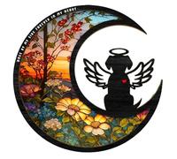 LIVASH Angel Dog Personalized Commemorative Light Catcher, Window Hanging Light Catcher