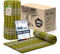 livasia roll-up mat mattress - 79x30x1.8″ - M narrow, single bed, Guest bed/mattress 1 person, Travel bed for the boot outdoors, Thai mat kapok garden hand made (Green/Elephants)