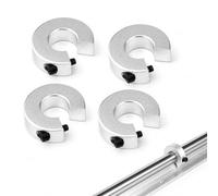 Livawnd 4 Pack SBR16 Linear Rail Stop Collars, Aluminum Alloy Shaft Stopper Blocks, Precision Positioning Fixing Rings for SBR16 UU LUU Linear Motion Rails