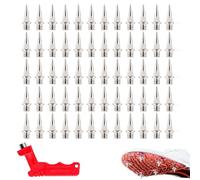 Livawnd 60 Pcs Track Shoe Spikes with Wrench, Carbon Steel Replacement Athletic Running Spikes for Cross Country, Sprint & Athletic Training