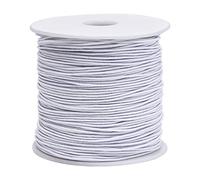 Livder 0.8 mm Elastic String Cord Thread Cords for Jewelry Making Bracelets Beading, 109 Yards, White