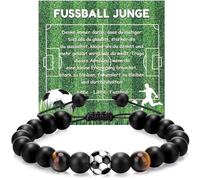 Livdouyu Football Gifts for Boys, Bracelet Children Boys, Natural Stone Bracelet Communion Boy, Cool Gifts for Boys 5 6 7 8 9 10 Years, one size, Braided rope, No Gemstone
