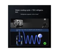 Live 0 Noise Water Cooled Mobile Phone Radiator, Special Semiconductor Liquid Cooling Heat Sink for All Phone Tablets