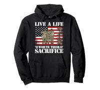 Live A Life Worth Their Sacrifice Pullover Hoodie