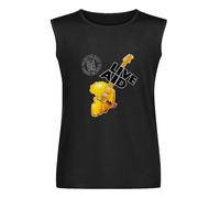Live Aid 1985 Logo Rock Music Concert Mens Black Sleeveless T-Shirt Graphic Tee Printed Unisex Vest Tank Tops Shirt XXL