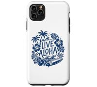 Live Aloha Hawaiian Surf Ukulele Hibiscus Tropical Vibes Case for iPhone 11 Pro Max