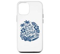 Live Aloha Hawaiian Surf Ukulele Hibiscus Tropical Vibes Case for iPhone 12/12 Pro