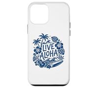 Live Aloha Hawaiian Surf Ukulele Hibiscus Tropical Vibes Case for iPhone 12 mini
