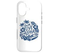 Live Aloha Hawaiian Surf Ukulele Hibiscus Tropical Vibes Case for iPhone 17