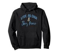 Live Aloha & Stay Pono Pullover Hoodie