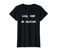 Live and in Person Value Graphic T-Shirt, Women, Black, S